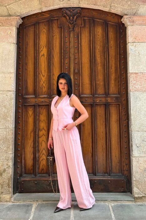SET JELEK+PANTALLONA PER FEMRA NE NGJYRE ROZE - 4
