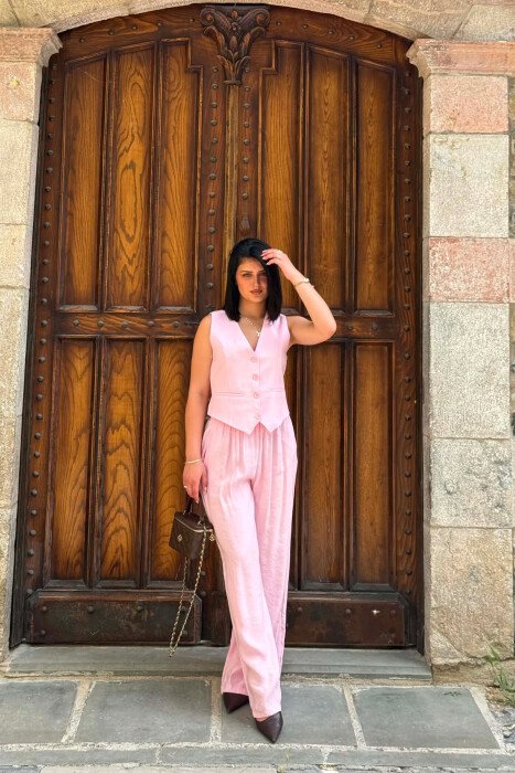 SET JELEK+PANTALLONA PER FEMRA NE NGJYRE ROZE - 5