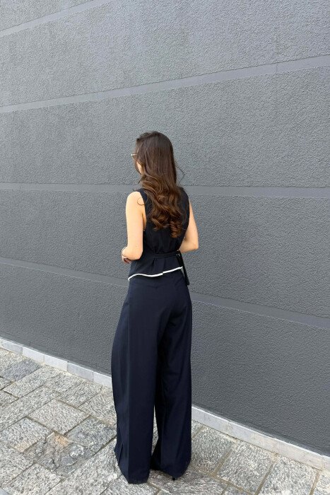 SET JELEK+PANTALLONA PER FEMRA NE NGJYRE BLU TE ERRET - 4