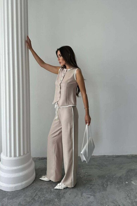 SET JELEK+PANTALLONA PER FEMRA NE NGJYRE BEZHE - 2