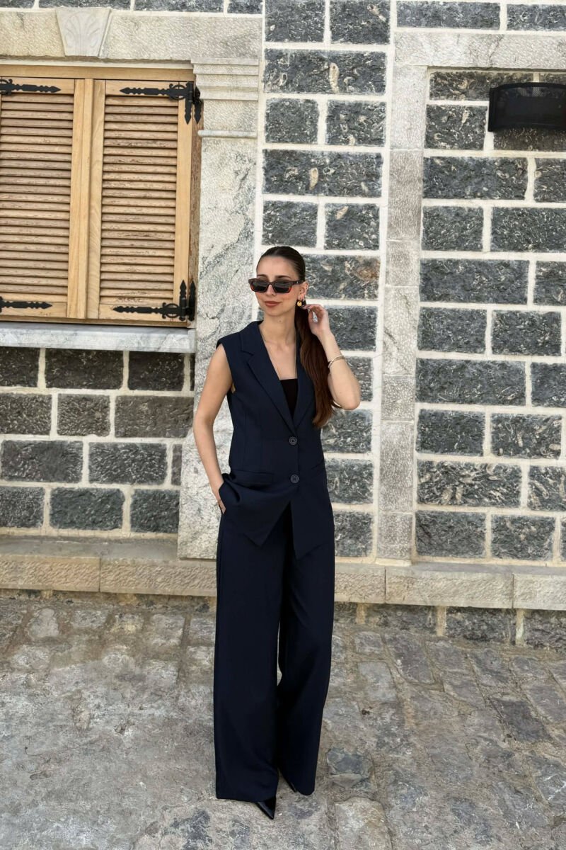 SET JELEK+PANTALLONA PER FEMRA NE NGJYRE BLU - 4