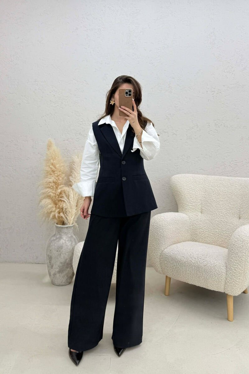 SET JELEK+PANTALLONA PER FEMRA NE NGJYRE BLU TE ERRET - 2