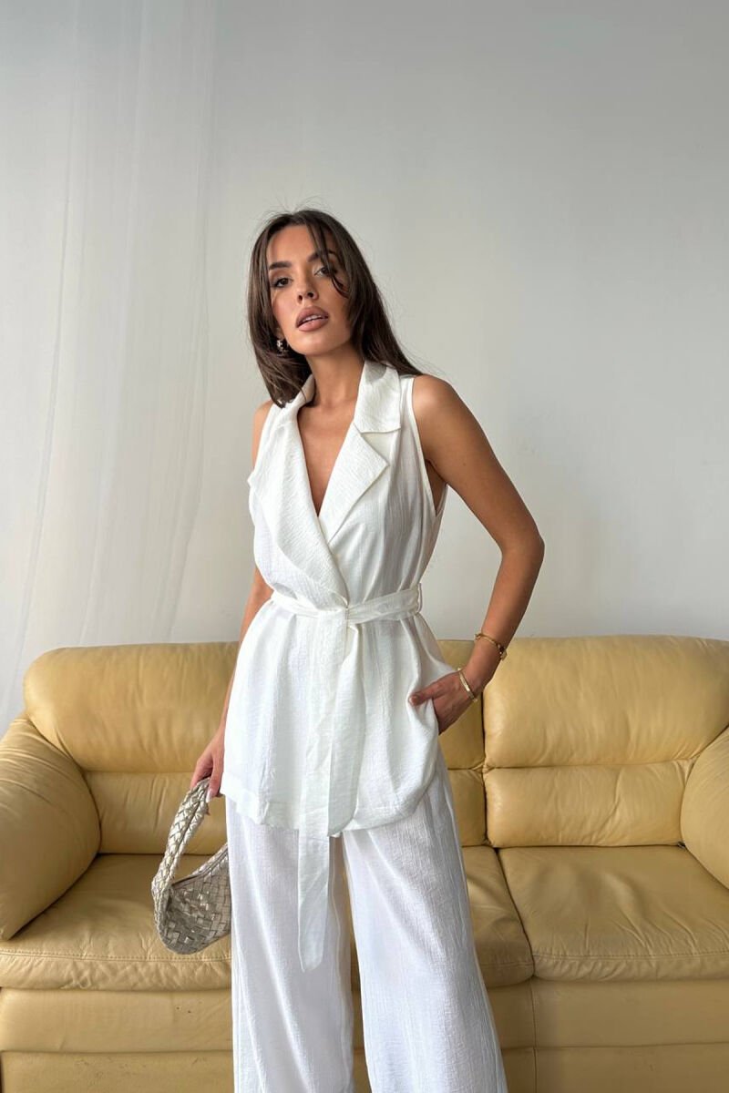 SET JELEK+PANTALLONA PER FEMRA NE NGJYRE TE BARDHE - 3