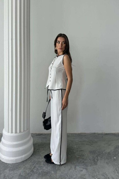 SET JELEK+PANTALLONA PER FEMRA NE NGJYRE TE BARDHE - 3