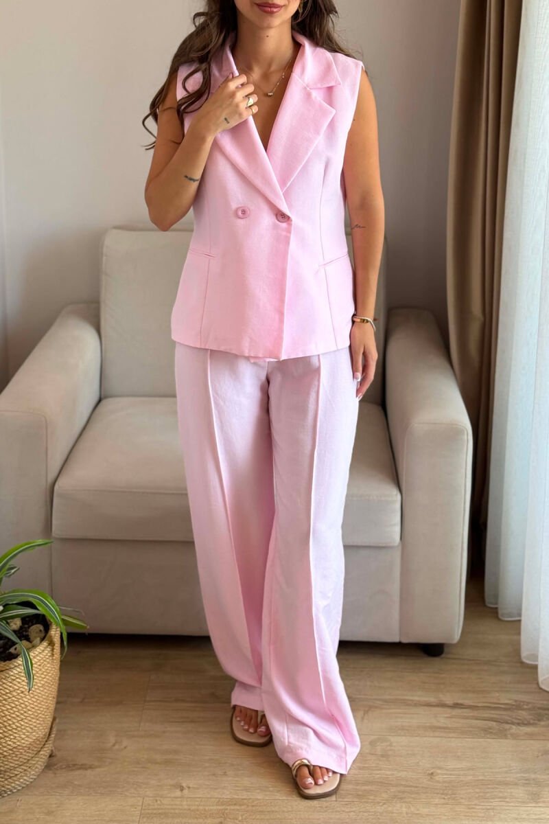 SET JELKEK ME DY KOPSA + PANTALLONA PER FEMRA NE NGJYRE ROZE - 3