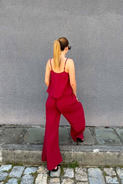 SET KANATIERE+PANTALLONA PER FEMRA NE NGJYRE VISHNJE - 4