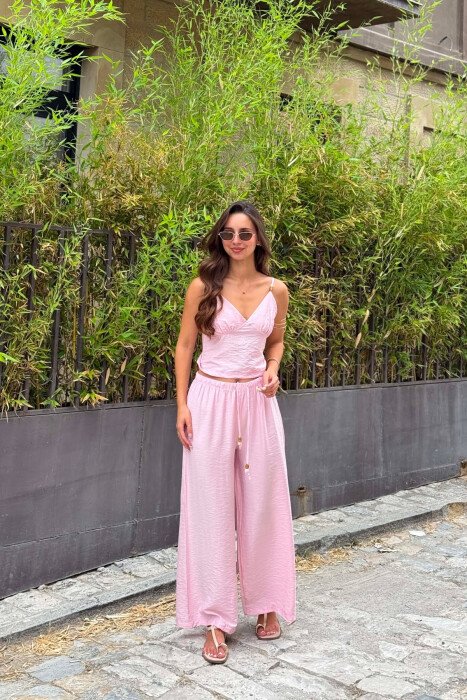 SET KANATJERE+PANTALLONA PER FEMRA NE NGJYRE ROZE - 2