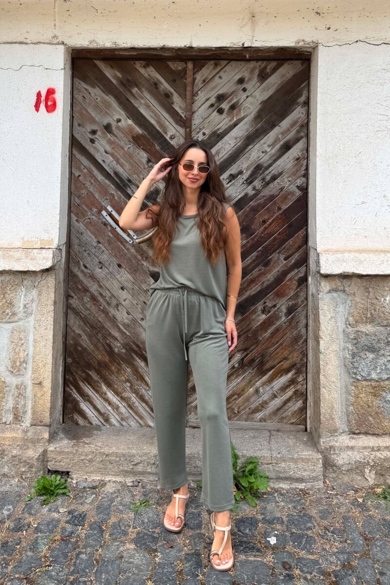 SET KANATJERE+PANTALLONA PER FEMRA NE NGJYRE JESHILE - 6