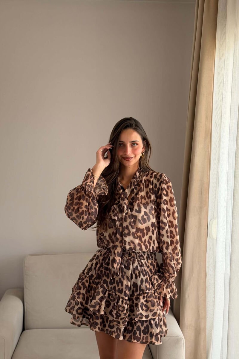 SET KEMISHE +FUND PER FEMRA ME DIZAJN LEOPARDI - 3