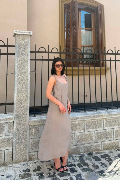 SET KEMISHE+FUSTAN PER FEMRA NE NGJYRE GRI HIRI - 3