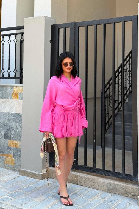 SET KEMISHE ME LIDHESE + FUND PER FEMRA NE NGJYRE ROZE - 3