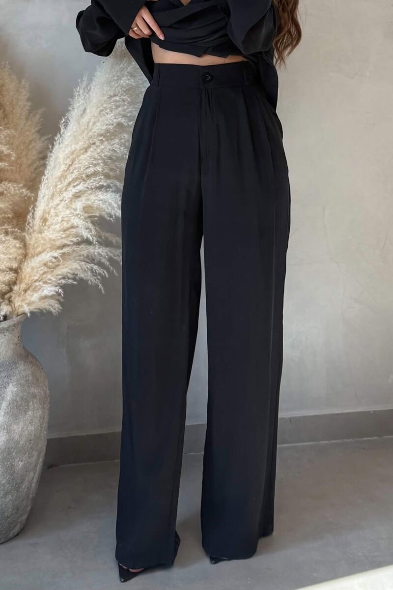 SET KEMISHE ME LIDHESE TEK BELI + PANTALONA PER FEMRA NE NGJYRE TE ZEZE - 2