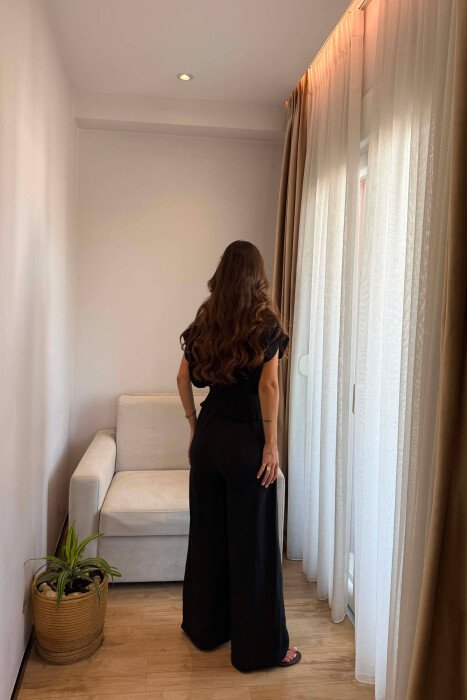 SET KEMISHE PA MENGE + PANTALLONA PER FEMRA NE NGJYRE TE ZEZE - 2