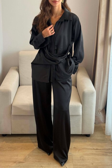 SET KEMISHE+PANTALLONA PER FEMRA NE NGJYRE TE ZEZE - 4
