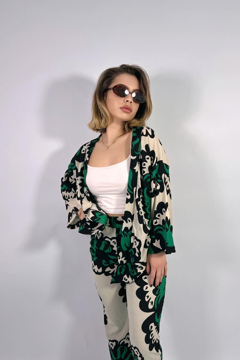 SET ME DIZAJNE PËR FEMRA NË NGJYRËN JESHILE - 9