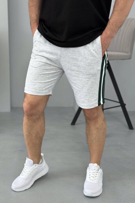 SET ME IMAZH T-SHIRT+PANTALLONA TË SHKURTRA PËR MESHKUJ NË NGJYRËN E ZEZË - 3