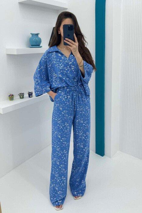 SET ME SHKËLQIM PËR FEMRA NË NGJYRËN BLU - 2