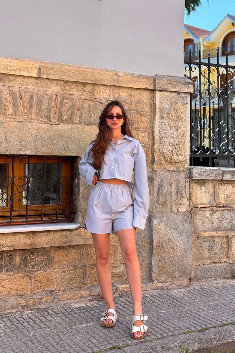 SET ME VIJA KËMISHË+PANTALLONA TË SHKURTRA PËR FEMRA NË NGJYRËN E ZEZË - 2