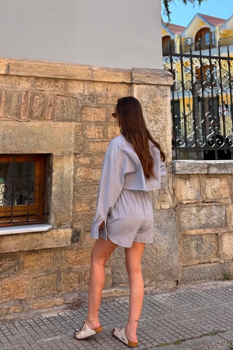 SET ME VIJA KËMISHË+PANTALLONA TË SHKURTRA PËR FEMRA NË NGJYRËN E ZEZË - 5