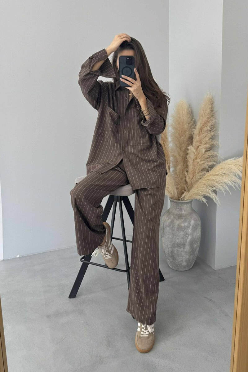 SET ME VIJA PËR FEMRA NË NGJYRËN KAFE - 3