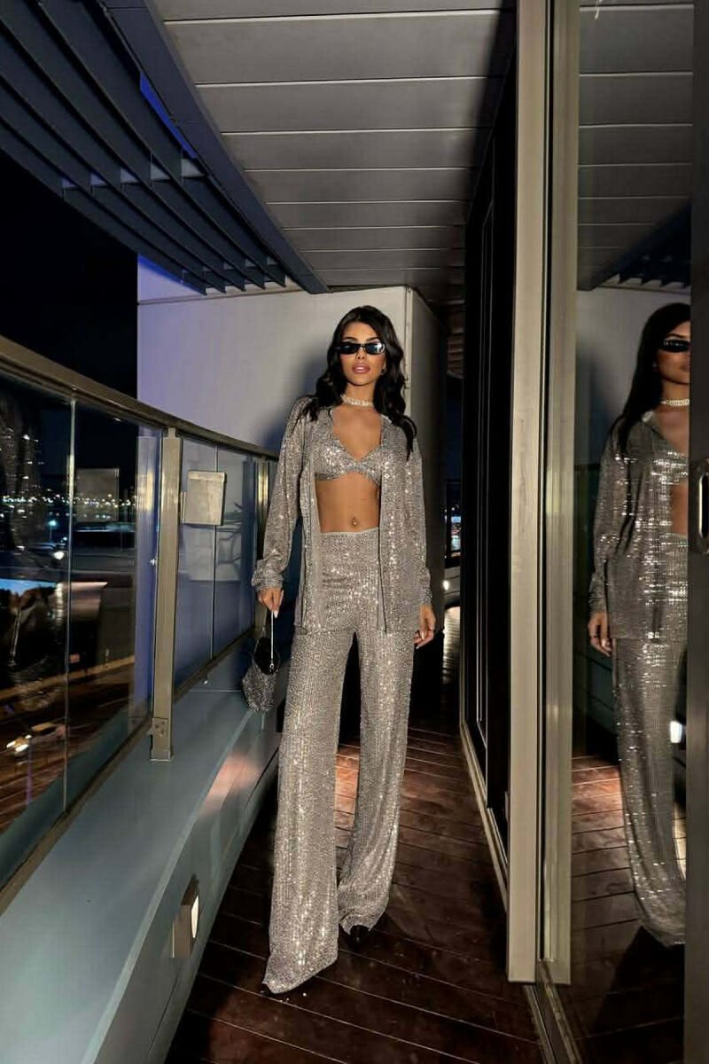SET NJE NGJYRESH 3 PJESESH PER FEMRA NE NGJYRE SILVER - 1
