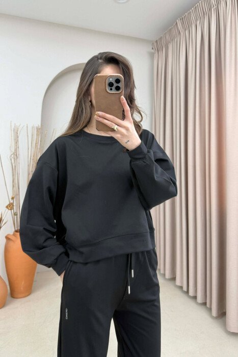 SET NJE NGJYRESH BLUZE E THJESHTE + TUTA PER FEMRA NE NGJYRE TE ZEZE - 3