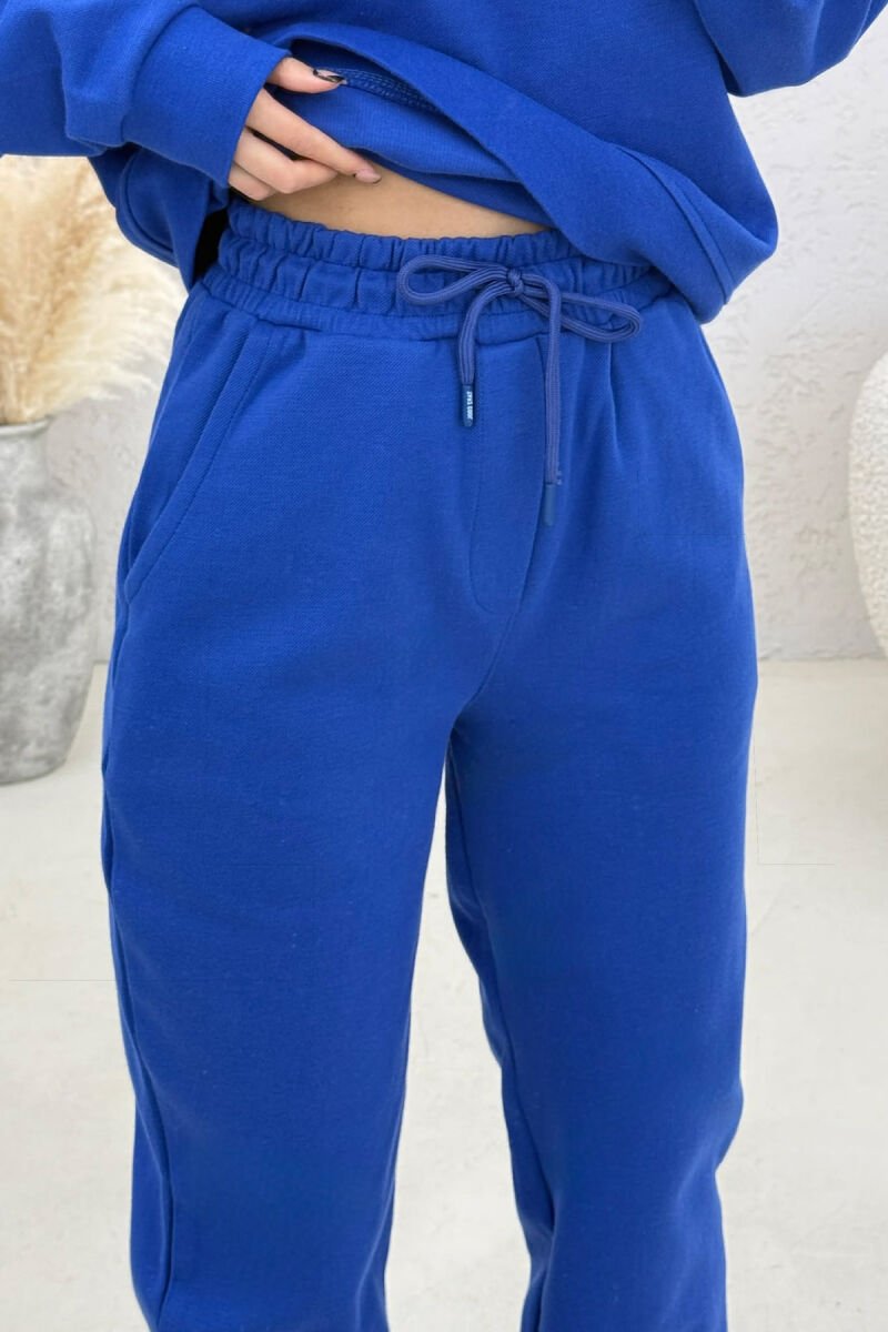 SET NJE NGJYRESH BLUZE ME ZINXHIR + TUTA PER FEMRA NE NGJYRE BLU - 3