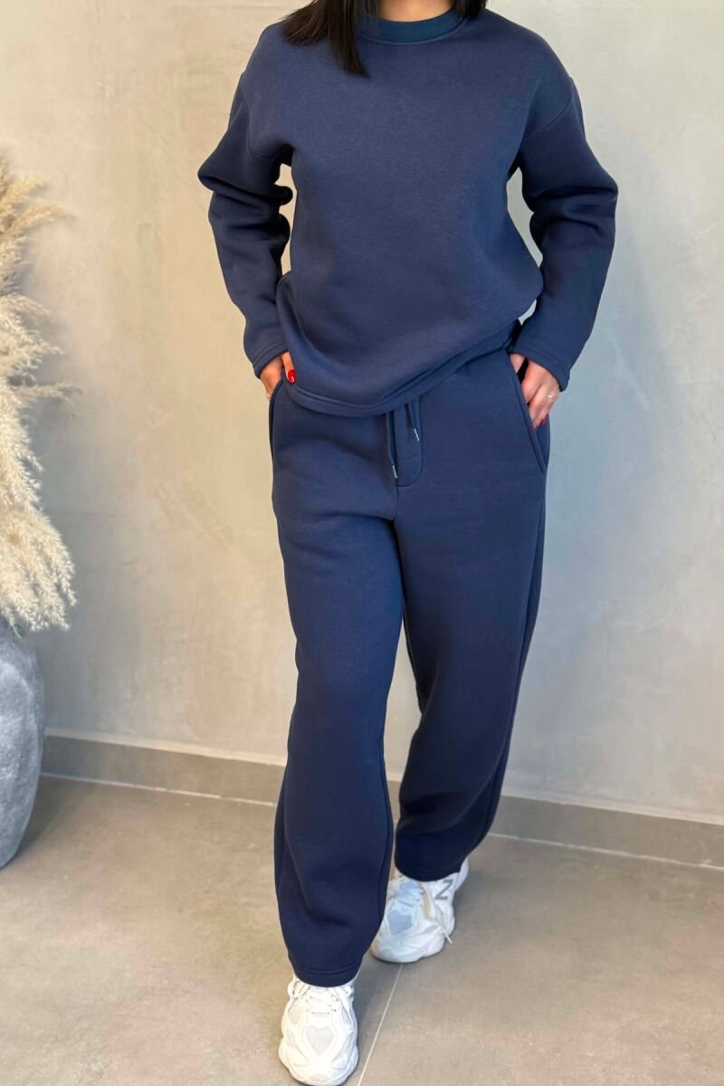 SET NJE NGJYRESH BLUZE + TUTA PER FEMRA NE NGJYRE BLU TE ERRET - 2