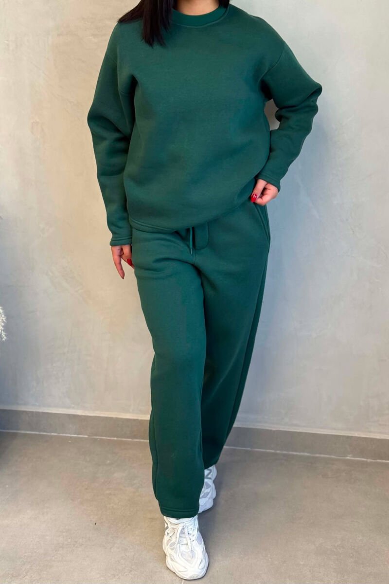 SET NJE NGJYRESH BLUZE + TUTA PER FEMRA NE NGJYRE JESHILE - 4
