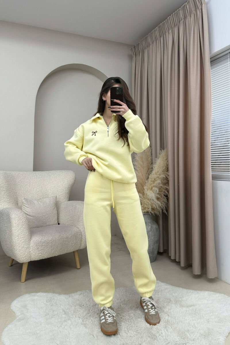 SET NJE NGJYRESH BLUZE+TUTA PER FEMRA NE NGJYRE TE VERDHE - 1