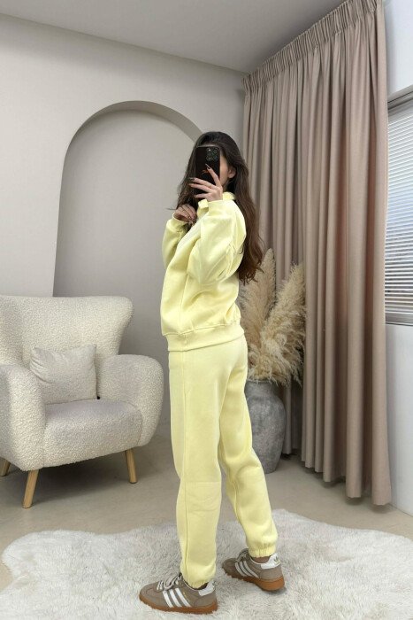 SET NJE NGJYRESH BLUZE+TUTA PER FEMRA NE NGJYRE TE VERDHE - 3