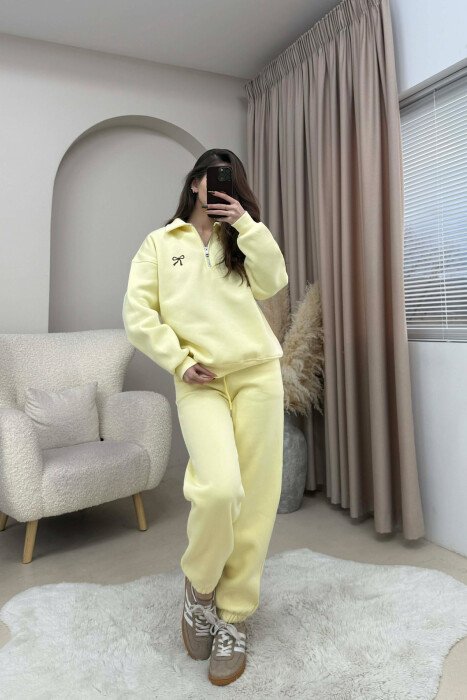 SET NJE NGJYRESH BLUZE+TUTA PER FEMRA NE NGJYRE TE VERDHE - 6