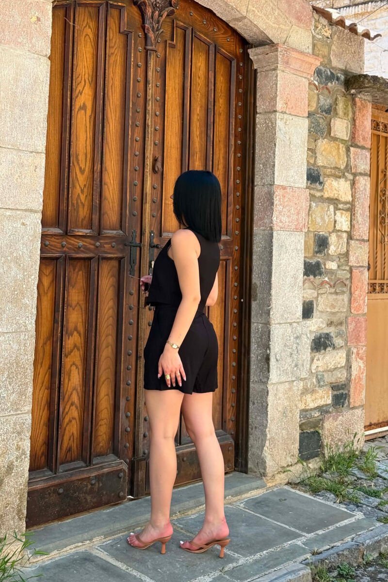 SET NJE NGJYRESH I THJESHTE JELEK + SHORTS PER FEMRA NE NGJYRE TE ZEZE - 6