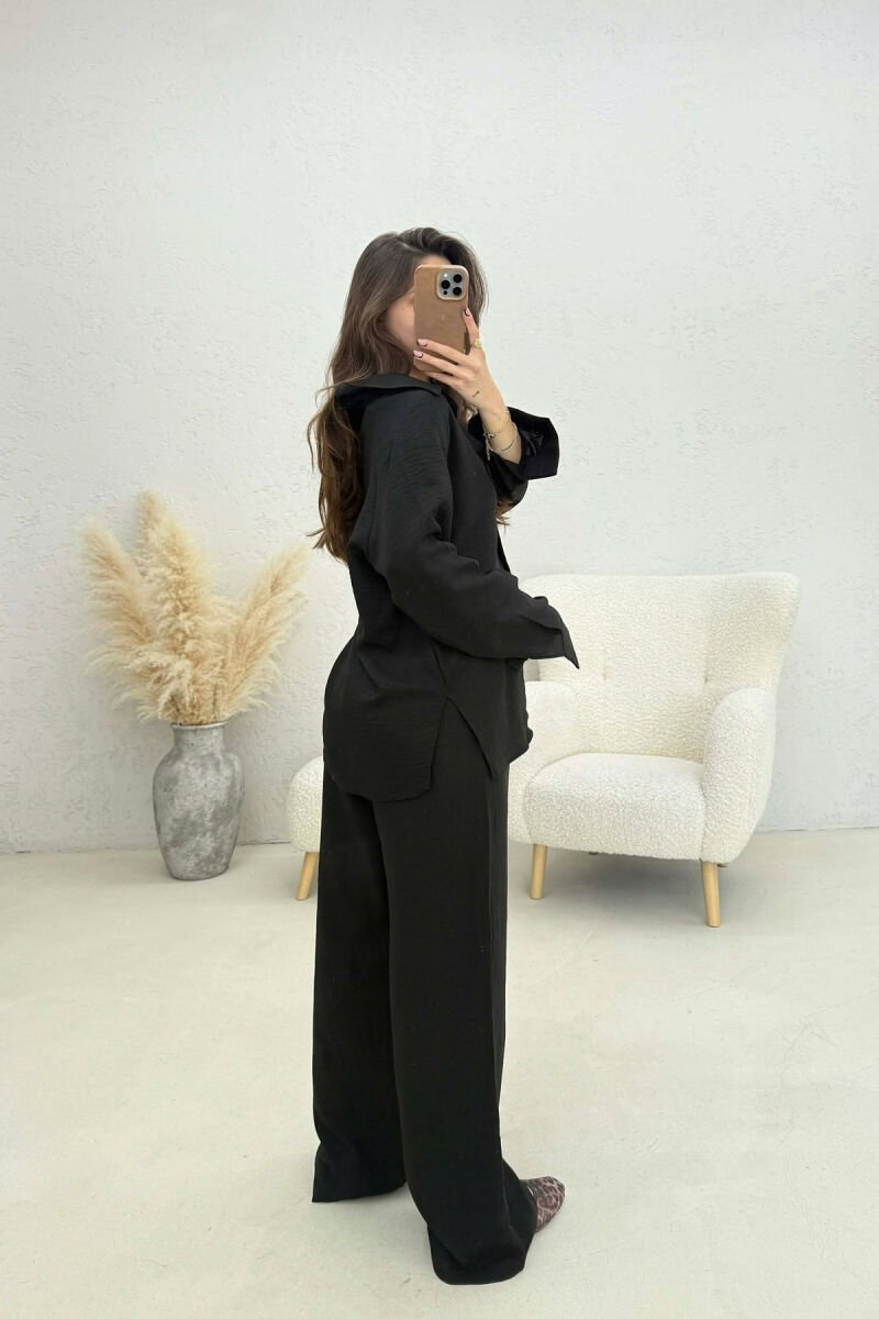 SET NJE NGJYRESH I THJESHTE KEMISHE+PANTALLONA PER FEMRA NE NGJYRE TE ZEZE - 3