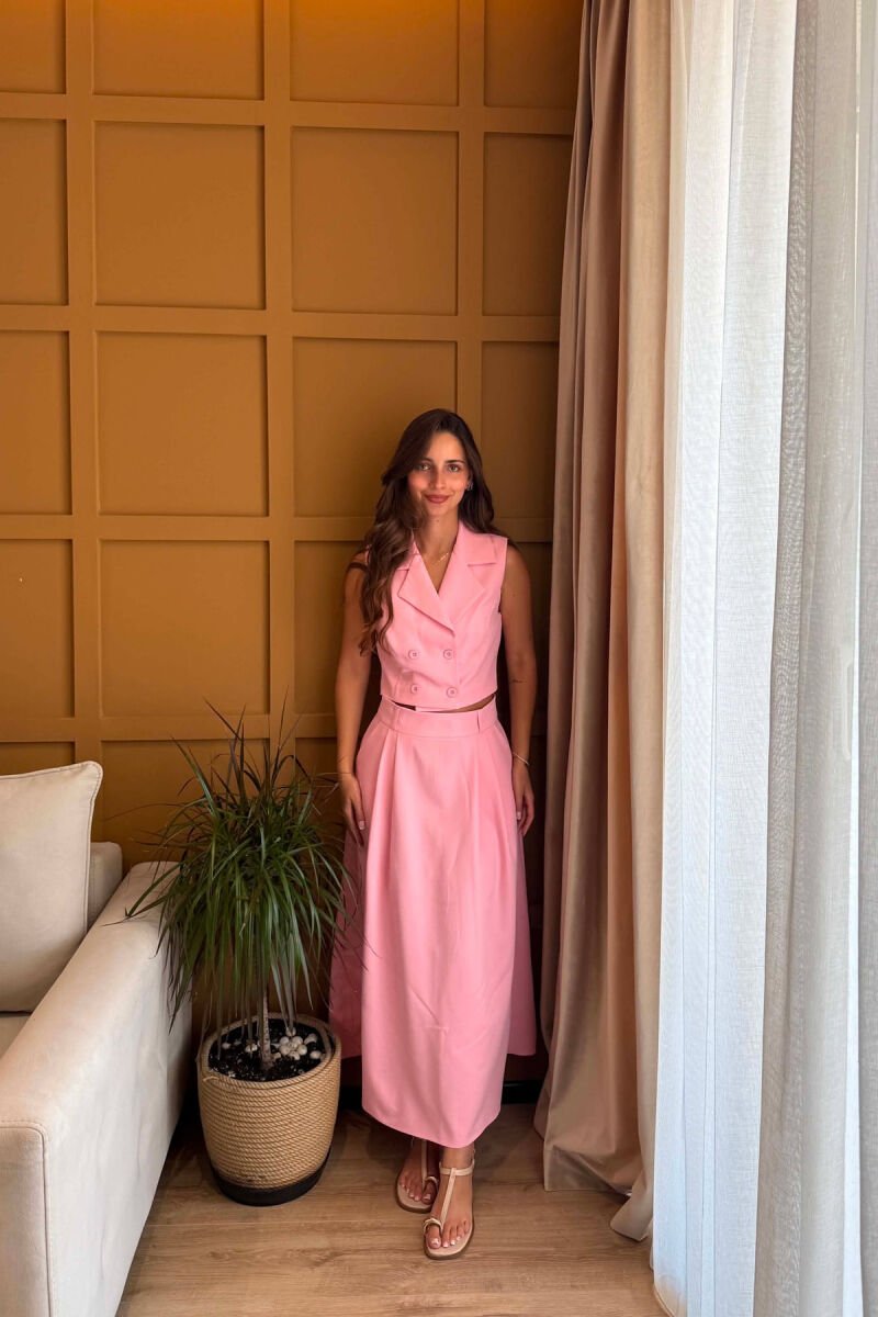SET NJE NGJYRESH JELEK + FUND PER FEMRA NE NGJYRE ROZE - 2
