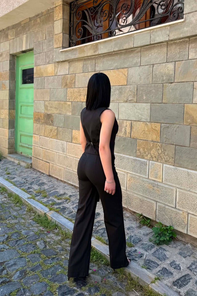 SET NJE NGJYRESH JELEK + PANTALLONA PER FEMRA NE NGJYRE KAFE TE ERRET - 5