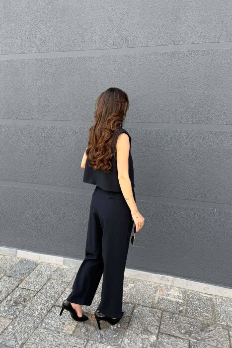 SET NJE NGJYRESH JELEK +PANTALLONA PER FEMRA NE NGJYRE BLU - 4