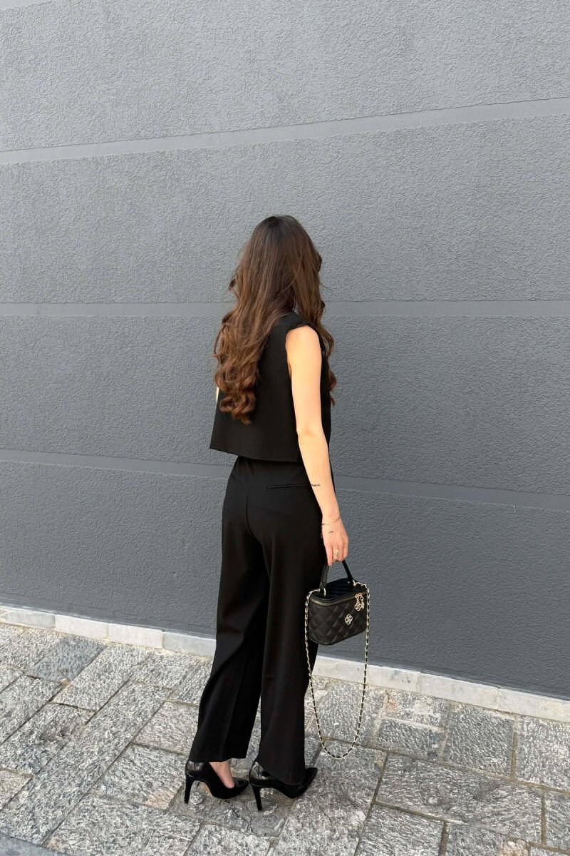 SET NJE NGJYRESH JELEK +PANTALLONA PER FEMRA NE NGJYRE TE ZEZE - 4