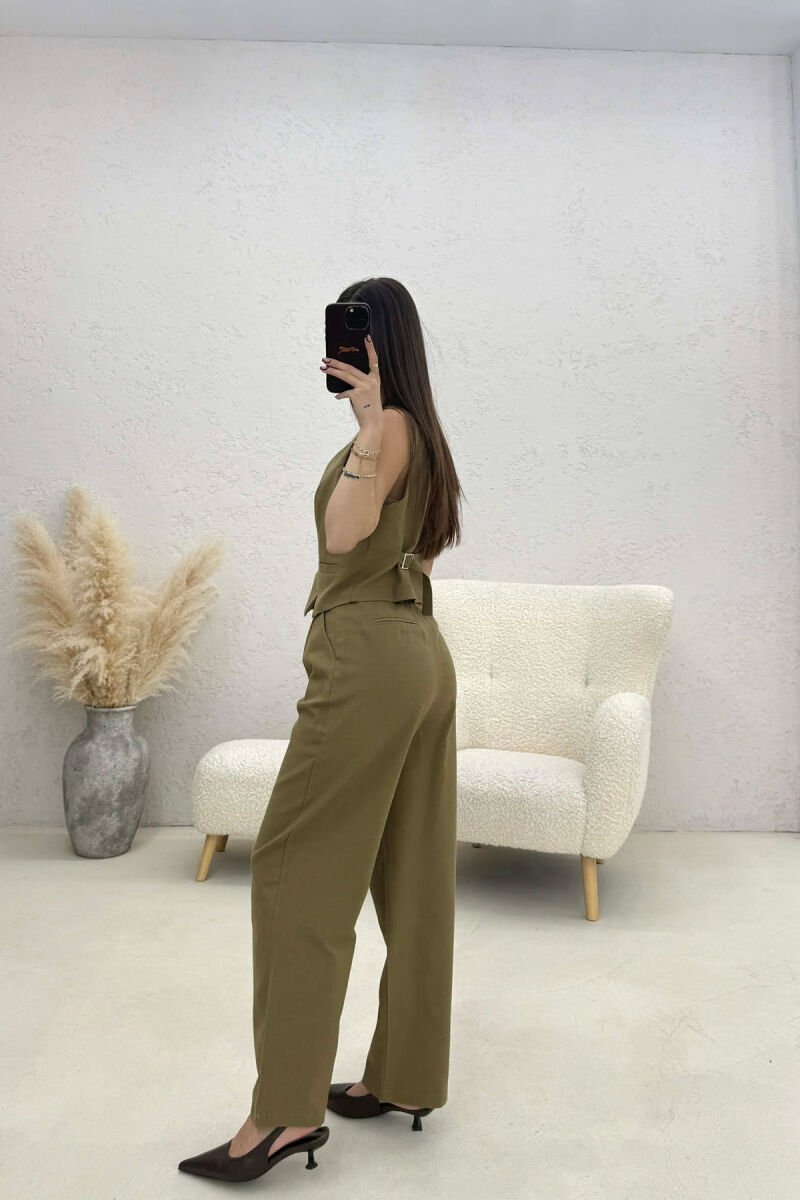 SET NJË NGJYRËSH JELEK+PANTALLONA PËR FEMRA NË NGJYRËN ULLI - 2