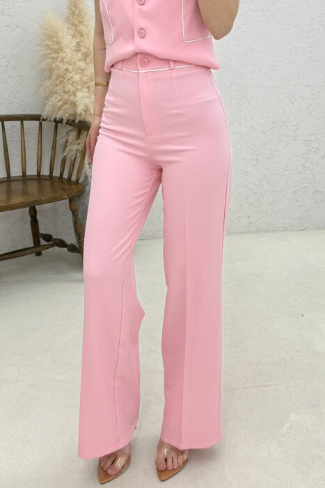 SET NJE NGJYRESH JELEK+PANTALLONA PER FEMRA NE NGJYRE ROZE - 5