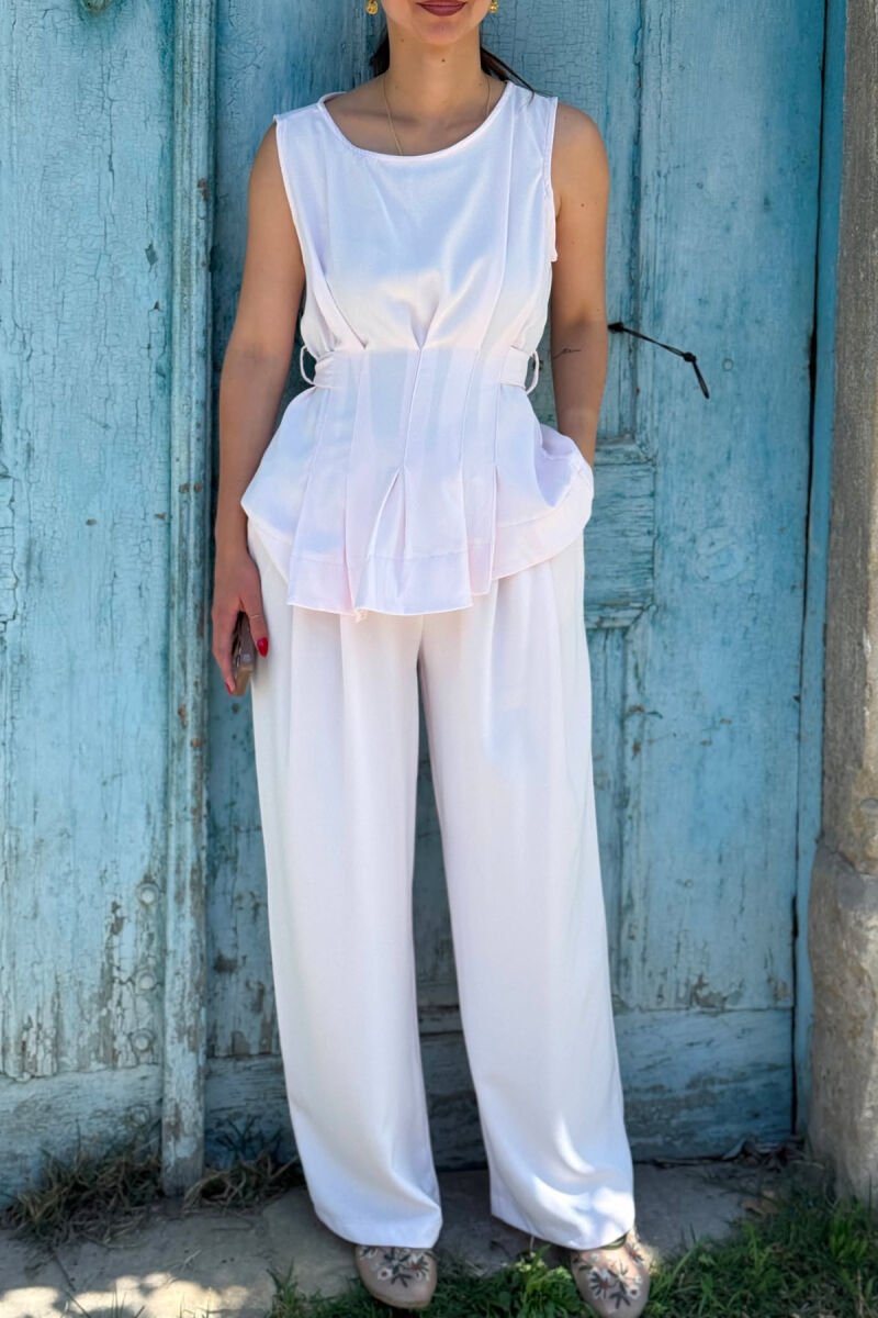 SET NJE NGJYRESH KANATJERE + PANTALLONA PER FEMRA NE NGJYRE ROZE - 3