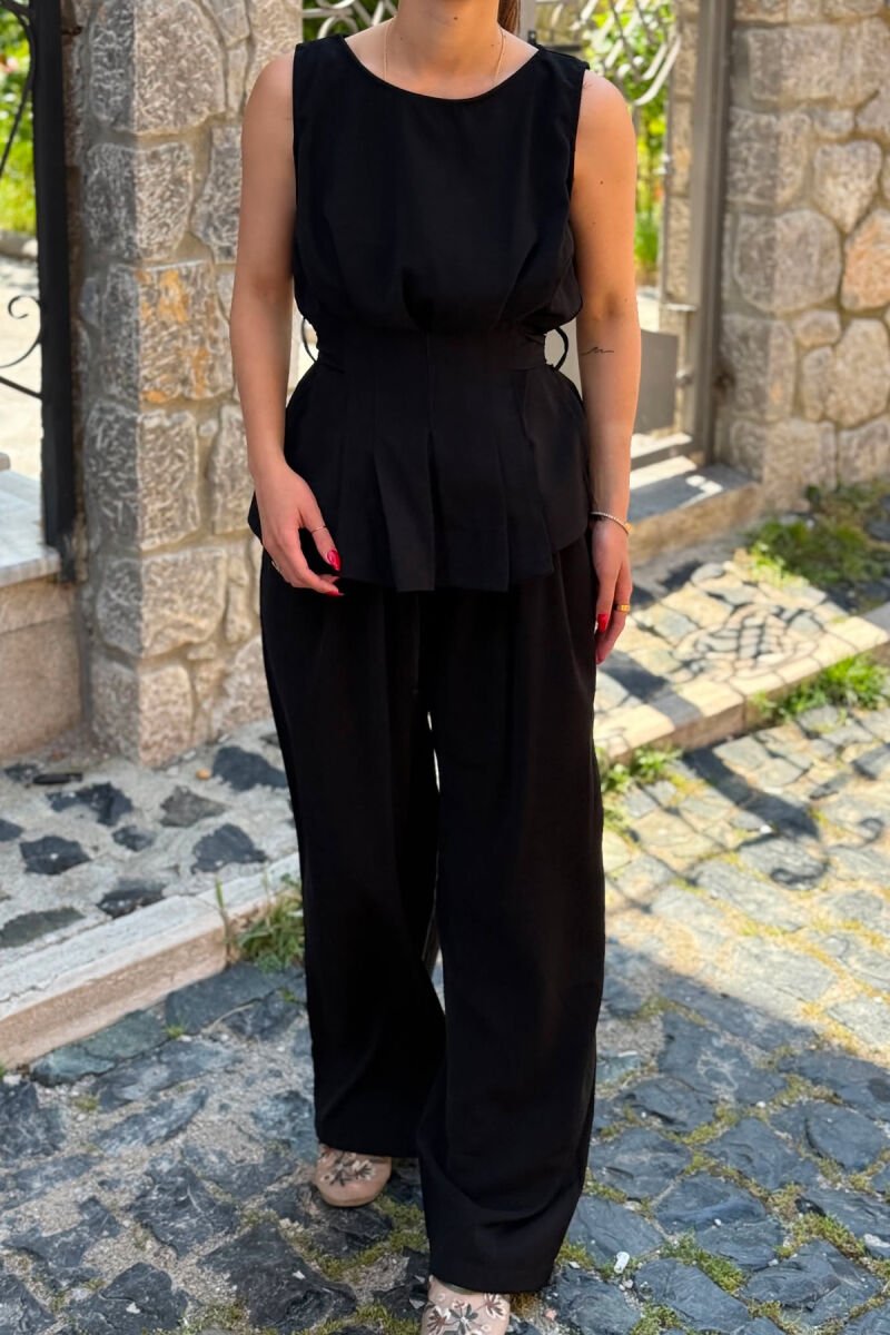 SET NJE NGJYRESH KANATJERE + PANTALLONA PER FEMRA NE NGJYRE TE ZEZE - 5