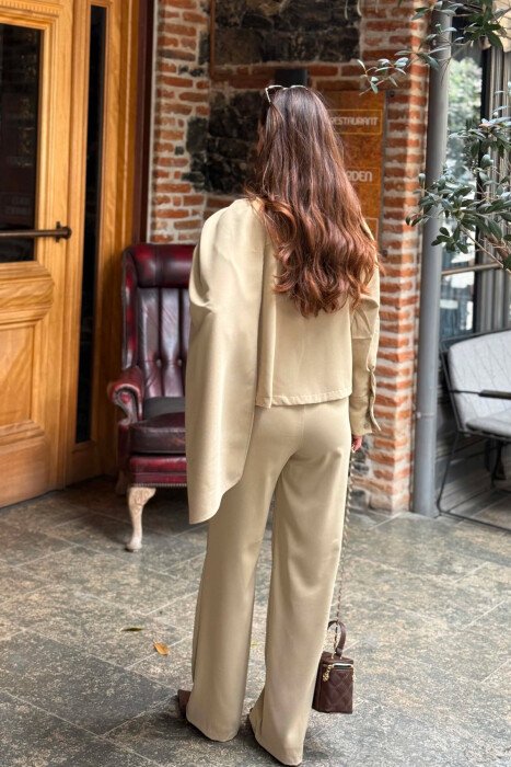 SET NJE NGJYRESH KEMISHE + PANTALLONA PER FEMRA NE NGJYRE MENTE - 2