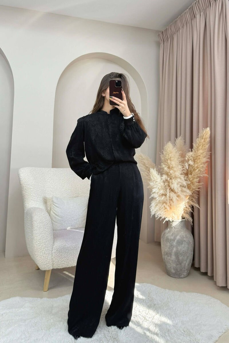 SET NJE NGJYRESH KEMISHE+PANTALLONA PER FEMRA NE NGJYRE TE ZEZE - 2