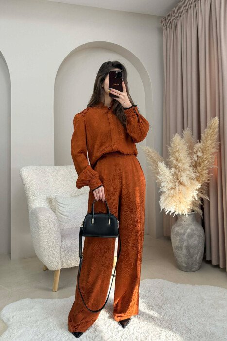 SET NJE NGJYRESH KEMISHE+PANTALLONA PER FEMRA NE NGJYRE TULLE - 1