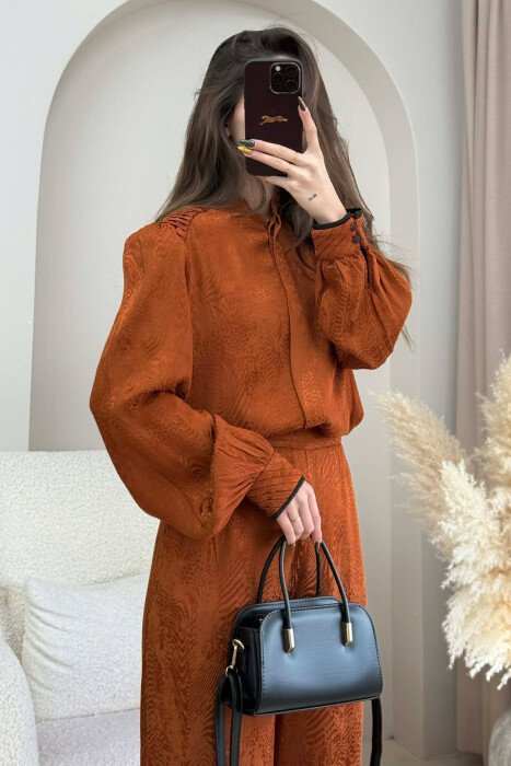 SET NJE NGJYRESH KEMISHE+PANTALLONA PER FEMRA NE NGJYRE TULLE - 3