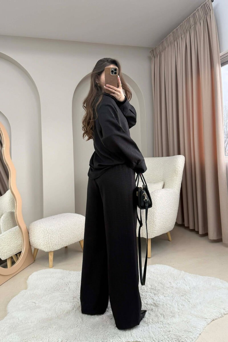 SET NJE NGJYRESH KEMISHE+PANTALLONA PER FEMRA NE NGJYRE TE ZEZE - 3