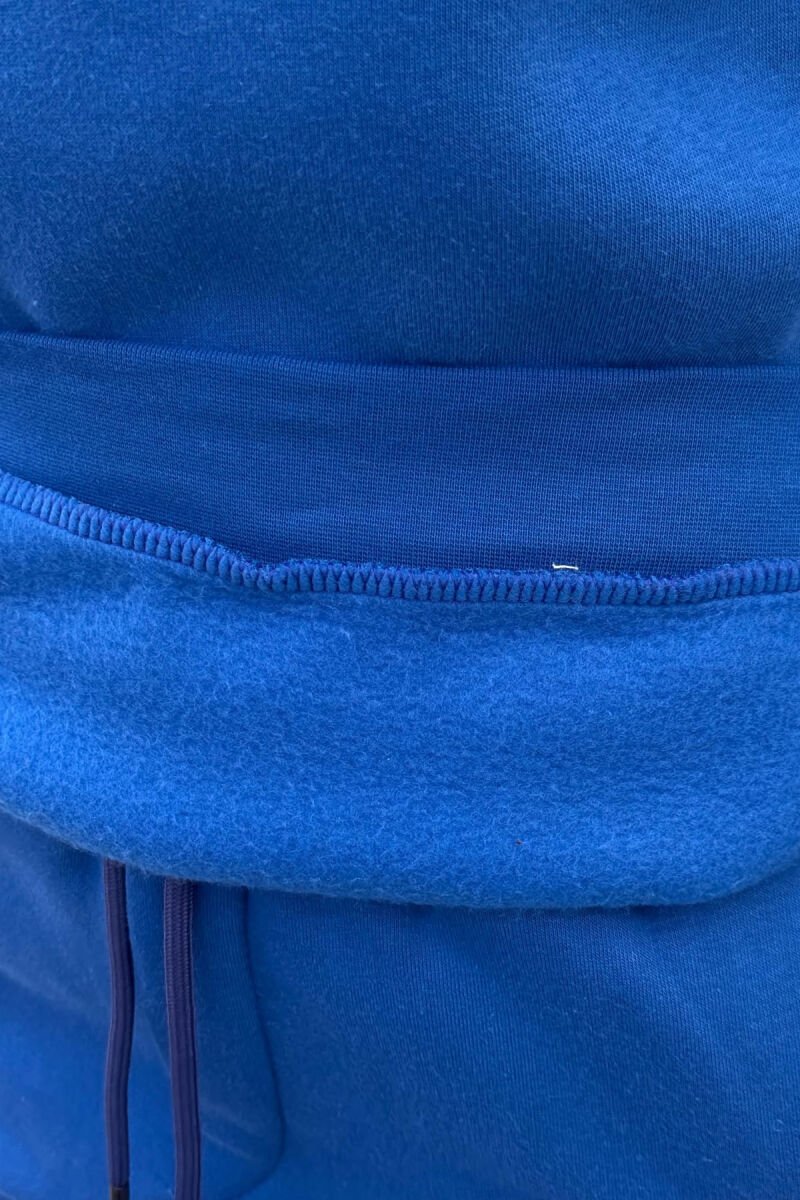 SET NJE NGJYRESH ME PUSH BLUZE ME SHKRIME + TUTA PER FEMRA NE NGJYRE BLU - 4