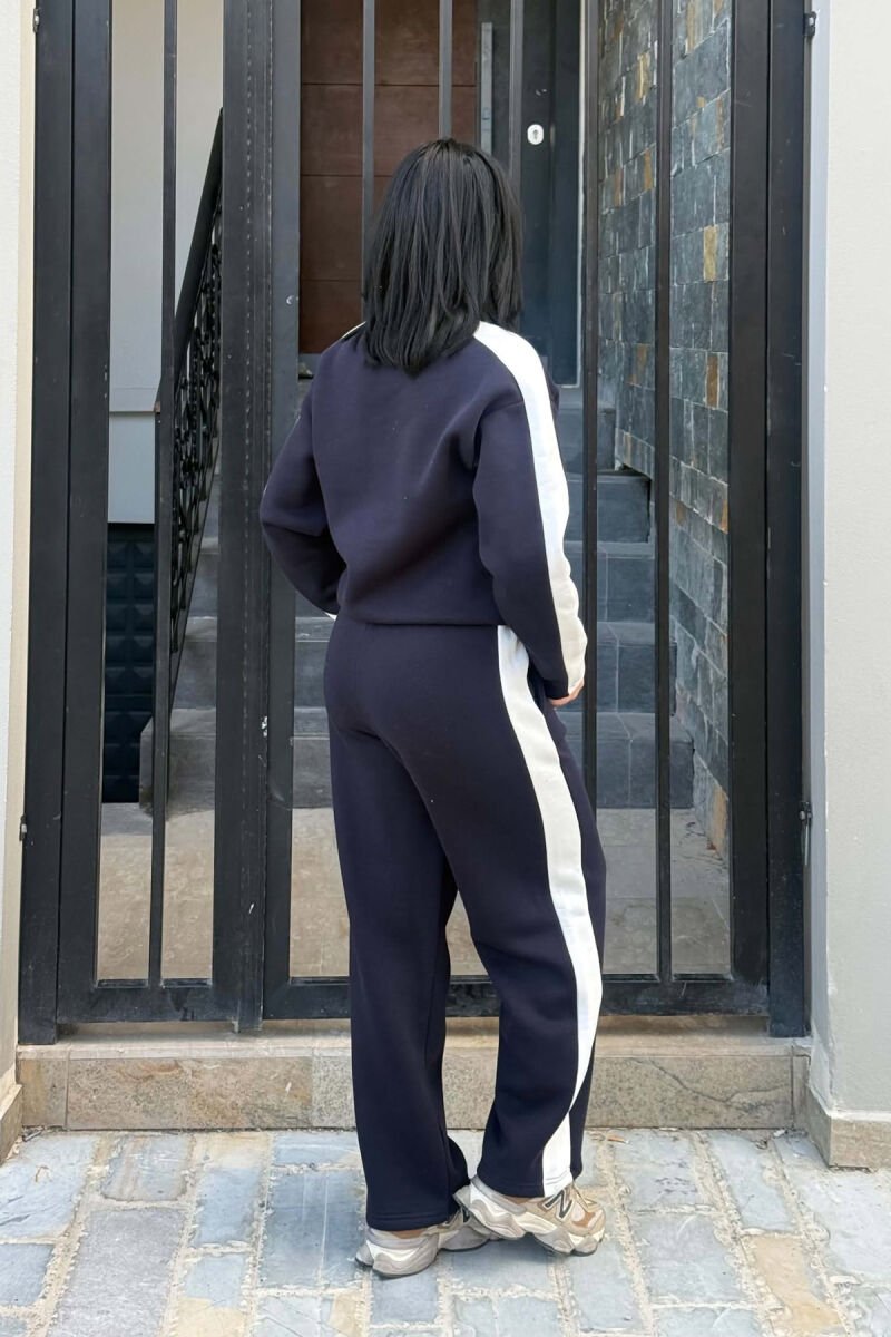 SET NJE NGJYRESH ME PUSH BLUZE ME SHKRIME TE VOGLA + TUTA PER FEMRA NE NGJYRE BLU TE ERRET - 6