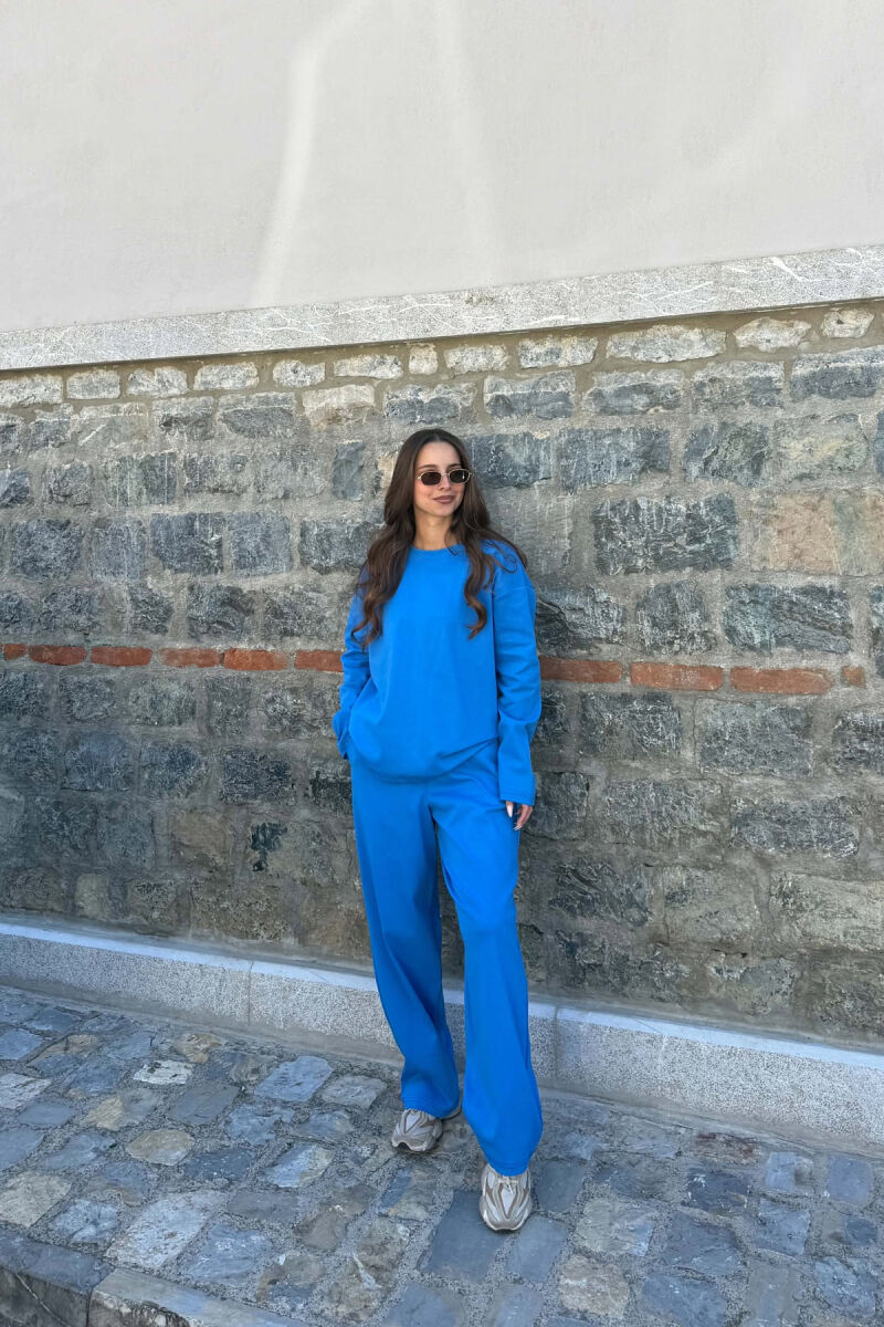 SET NJE NGJYRESH BLUZE+ TUTA PER FEMRA NE NGJYRE BLU - 2